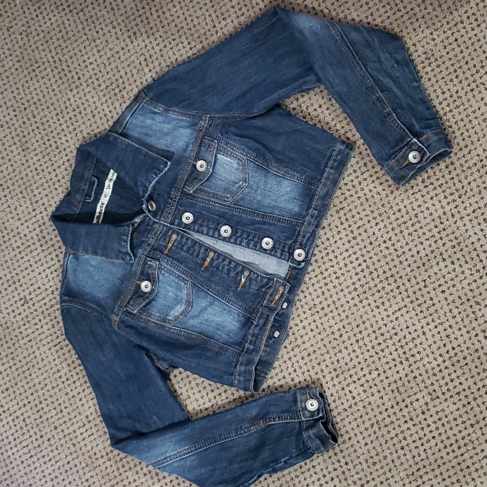 Dollhouse crop jean jacket